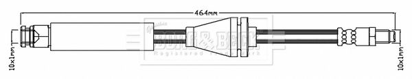 BORG & BECK Тормозной шланг BBH6951